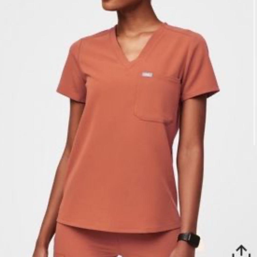 Figs Caterina One Pocket Scrub Top Size Small